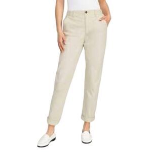 Old Navy Women's Cream Cotton/Spandex OGC High Waist Pants NEW